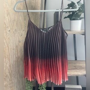 Banana Republic Pleated Gradient Blouse SIZE M
